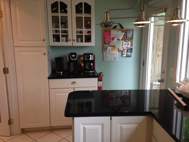 kitchen, door to deck
