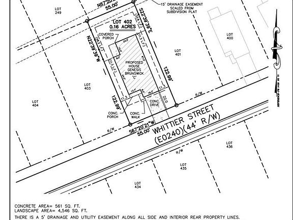 3rd image of 337 Whittier St Lot 402