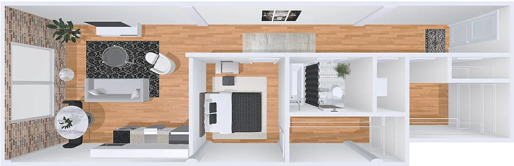 Floor plan 1bd/1b 11