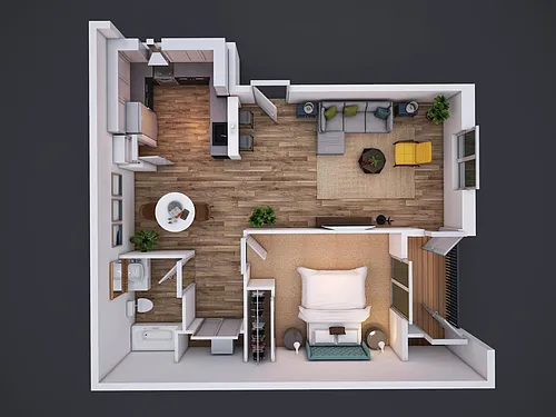 Floor plan 1X1