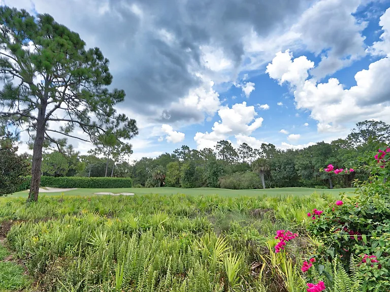 Views from back lanai of the golf course and hole #3