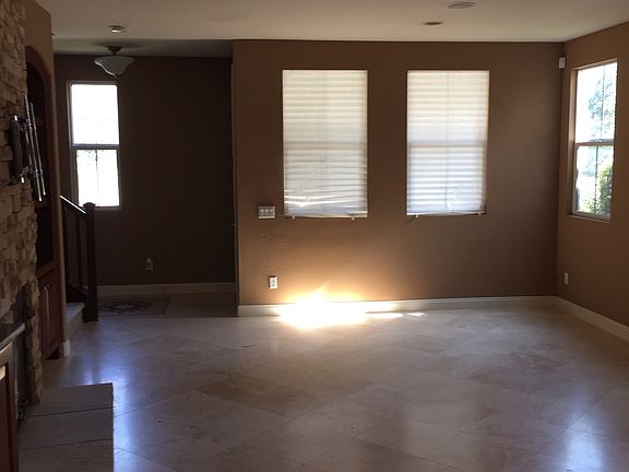 Living room travertine flooring