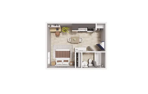 Floor plan Studio - S2 - Maude