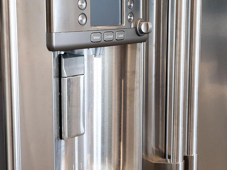 GE Cafe smart fridge with hot and cold water dispensing
