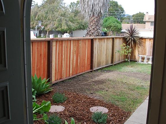 Fenced front yard