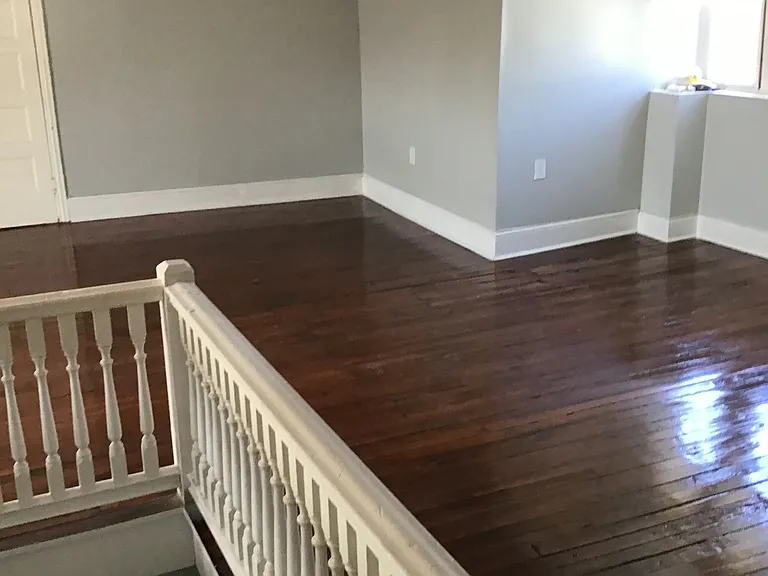 second floor to apt. living room space