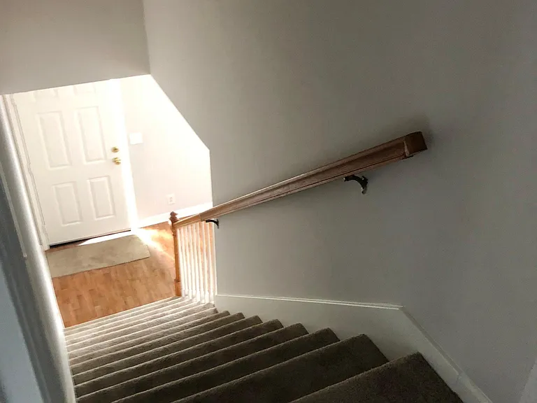 Front door and stairs
