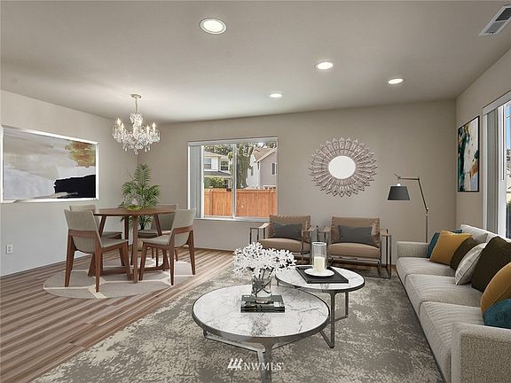 View into the house from entry door