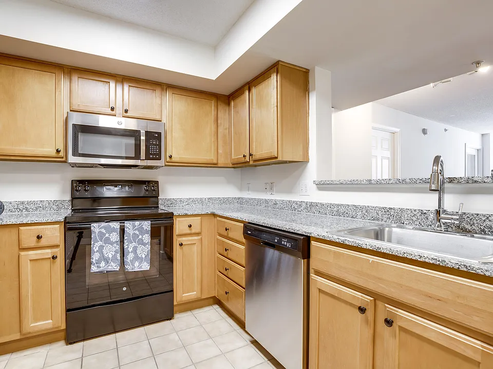 A kitchen at West End Residences, Washington, 20037