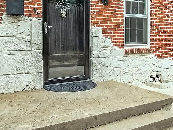 Private entry to the duplex.