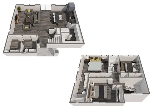 Floor plan 3 Bed 2.5 Bath