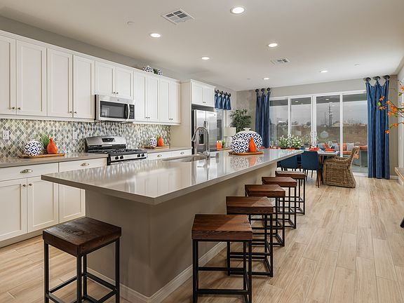 Striking kitchen with large island