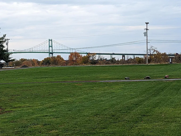 views of bridge and ships