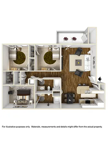 Floor plan Three Bedroom