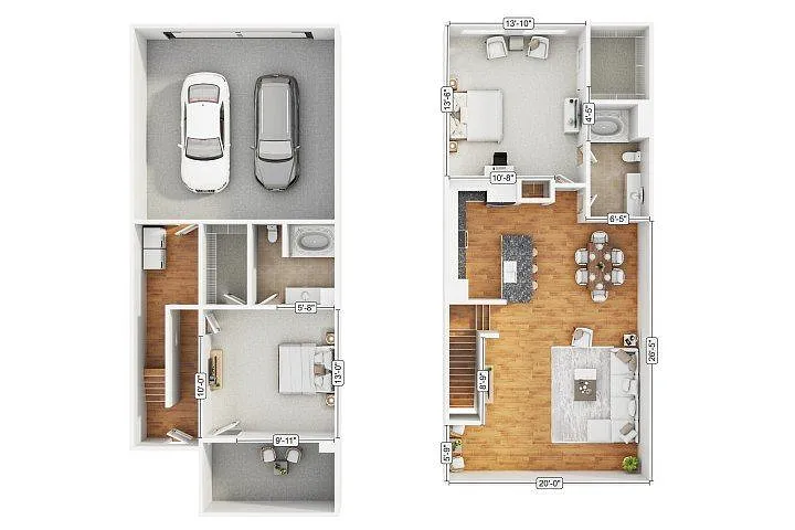 Floor plan Townhouse