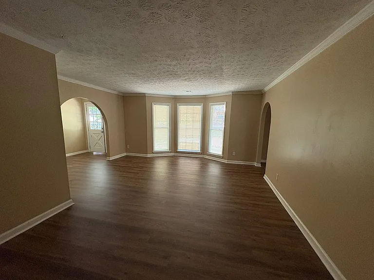Great Room with Bay Windows