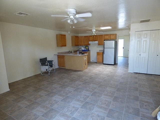 Has skylight and floors vinyl so easy care.