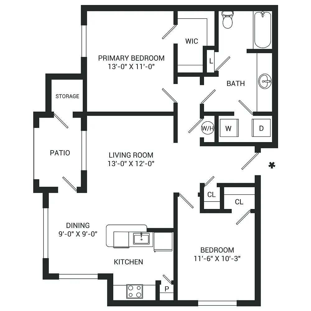 Floor plan Rainier