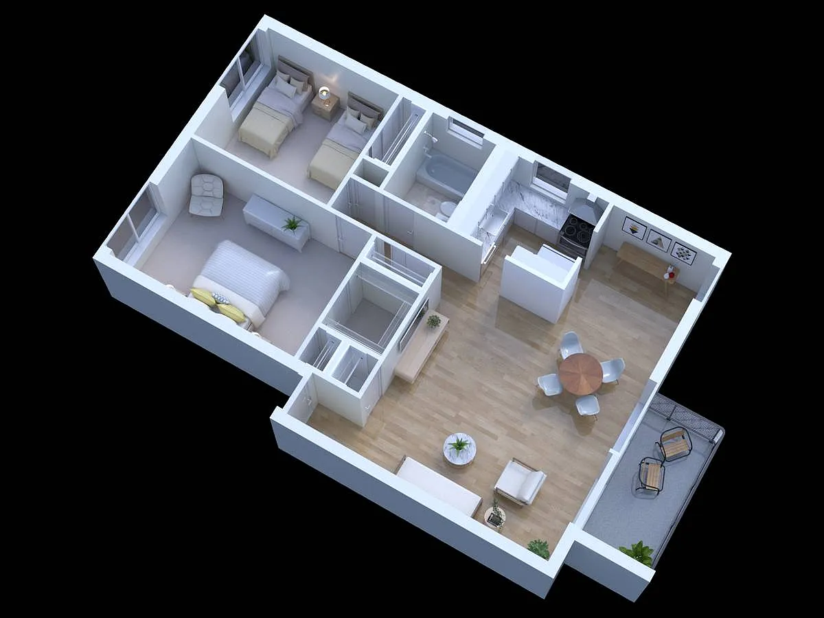 Floor plan 2 Bedroom