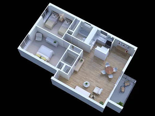 Floor plan 2 Bedroom