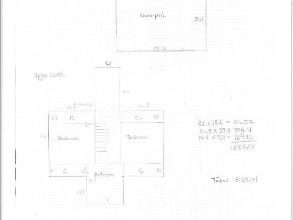 Layout of upstairs