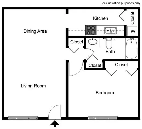 Floor plan 1X1