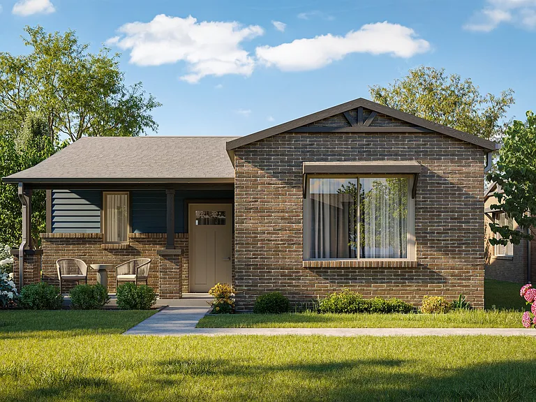 Beautiful exterior view of our thoughtfully designed one-bedroom home