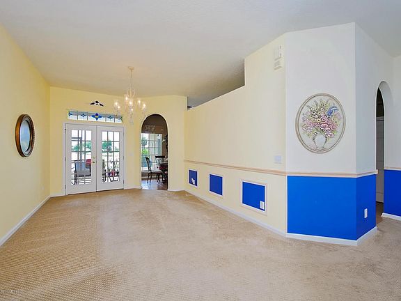 Formal Living Room wit French Doors