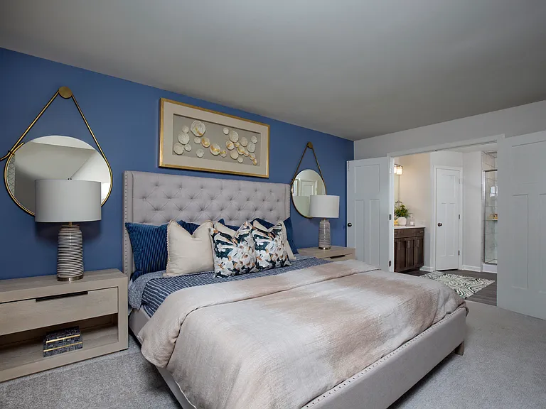Spacious primary bedroom