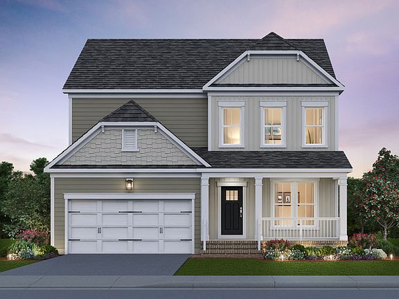 Newberry Exterior Rendering - Elevation 2 at Potomac Shores