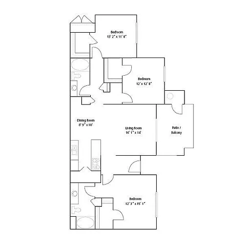 Floor plan 32a Renovated
