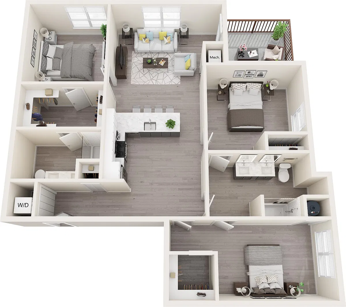 Floor plan Archer 3 Bed A