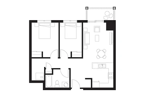 Floor plan 105-105