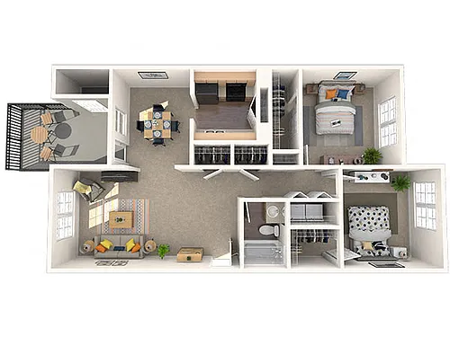 Floor plan 2x1B