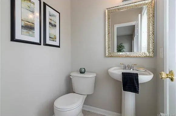 living area half bathroom