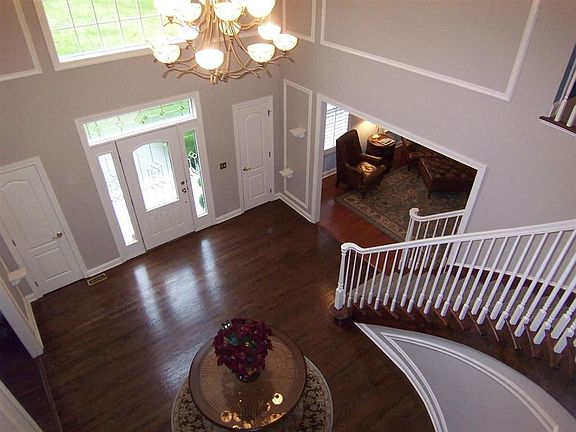 Foyer with extensive trim