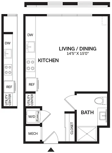 Floor plan Studio-S1