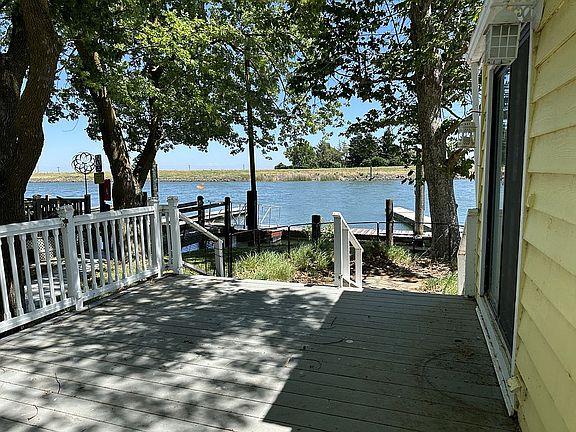 large deck with charcoal bbq