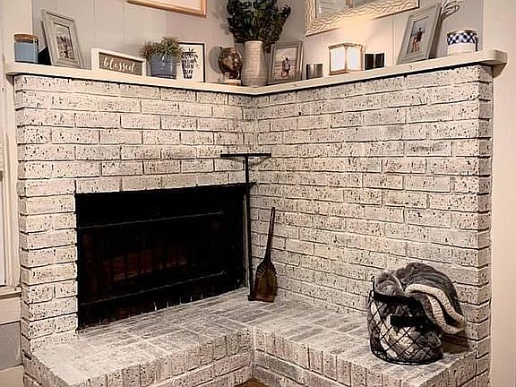 Fireplace in living room