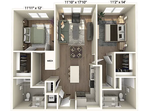 Floor plan B2m2-Upgrade