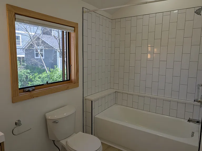 Bright bathroom.