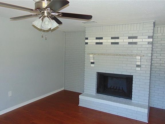 Wood burning fireplace