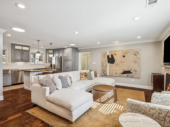 Living room and kitchen