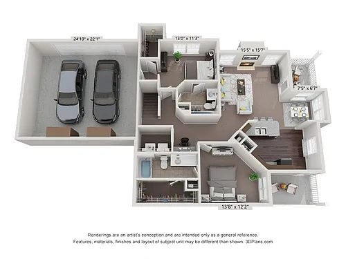 Floor plan Boulder with Garage