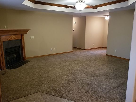 Living room with gas fireplace