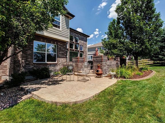 View of the patio, looking east