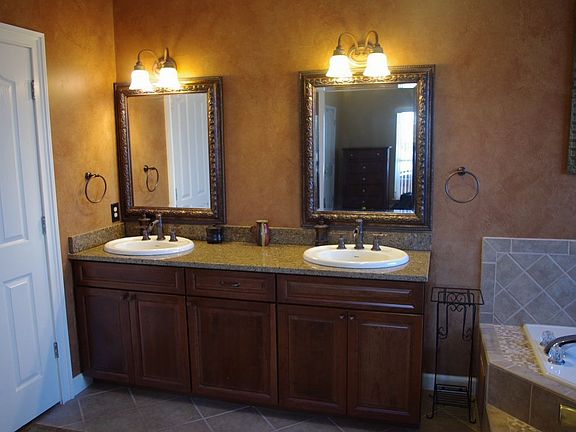 Granite double vanity