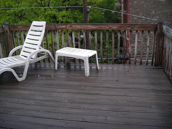 Outdoor deck 12'x12'. Enter from bedroom.