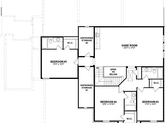 floor plan second level