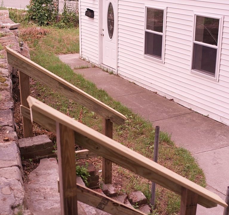 Some stairs required to access first floor from street.